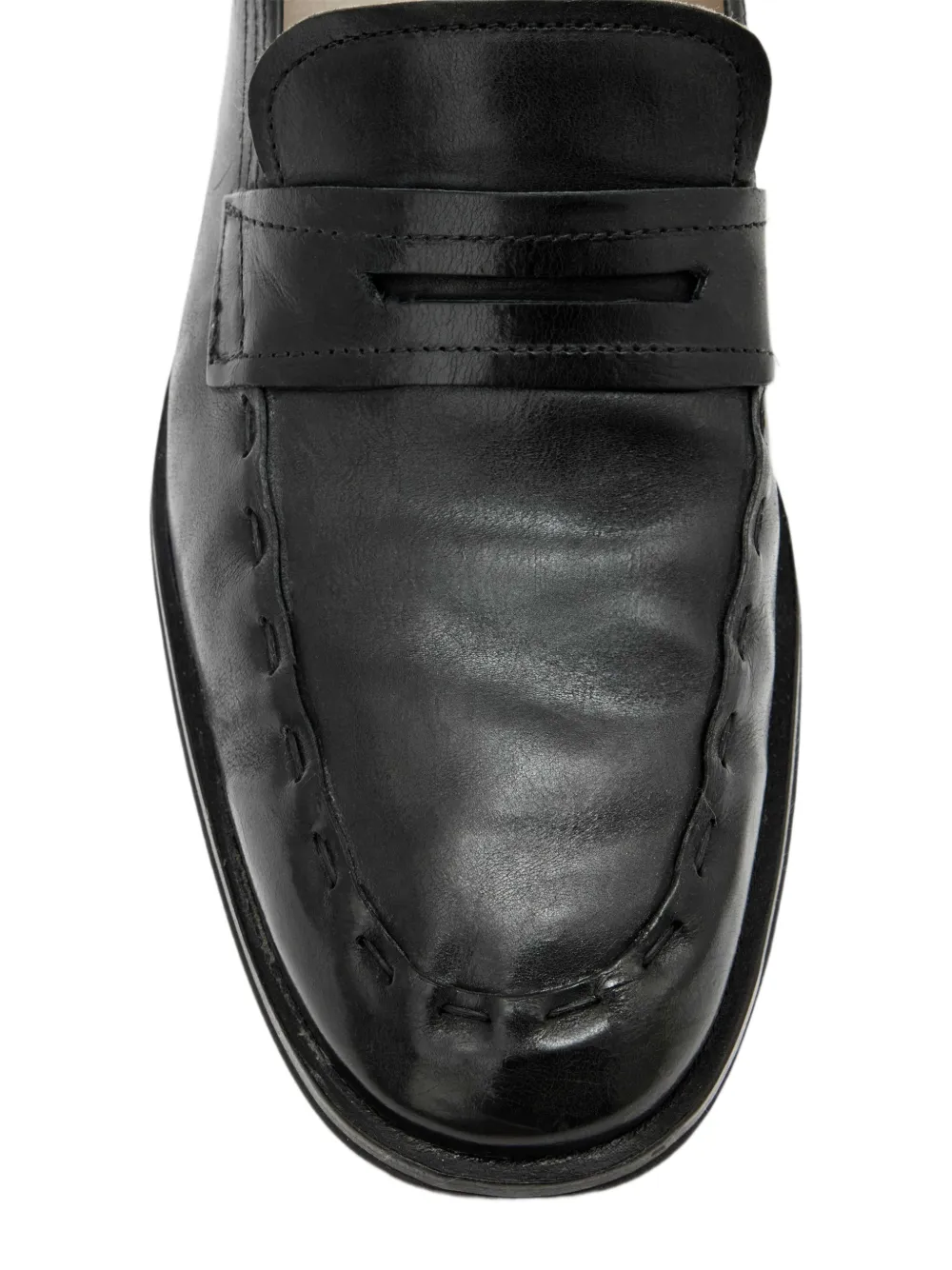AllSaints Jules leather loafers Zwart