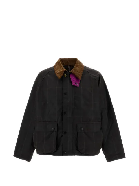 Barbour  جاكيت 'بول سميث لوفز باربور' قطن بتأثير شمع وكاروهات