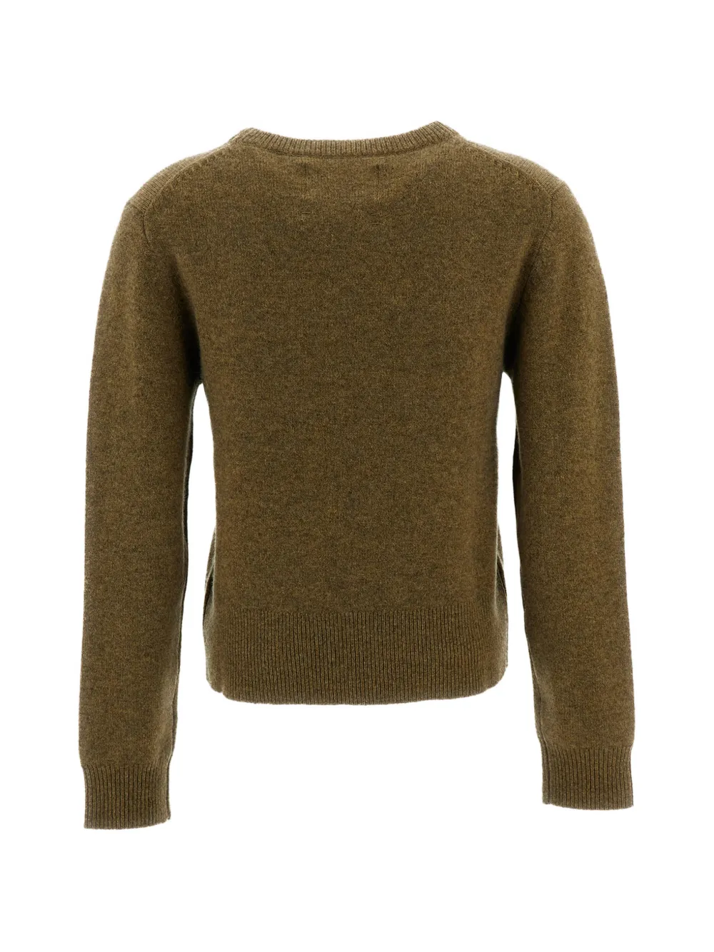 extreme cashmere Jeanne crew-neck ribbed-trim sweater Groen