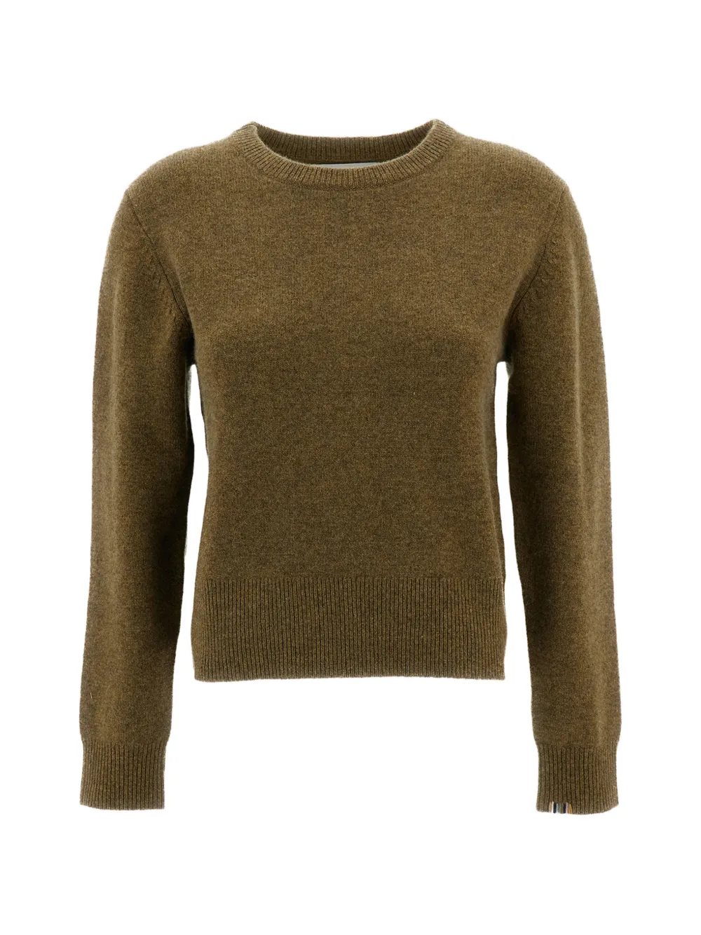 Extreme cashmere Jeanne crew-neck ribbed-trim sweater Groen