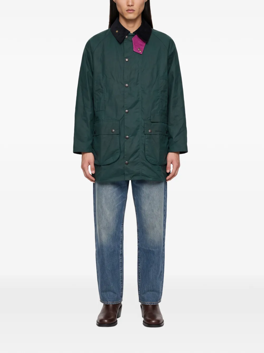 Barbour x Paul Smith Gamefair jas met rits Groen