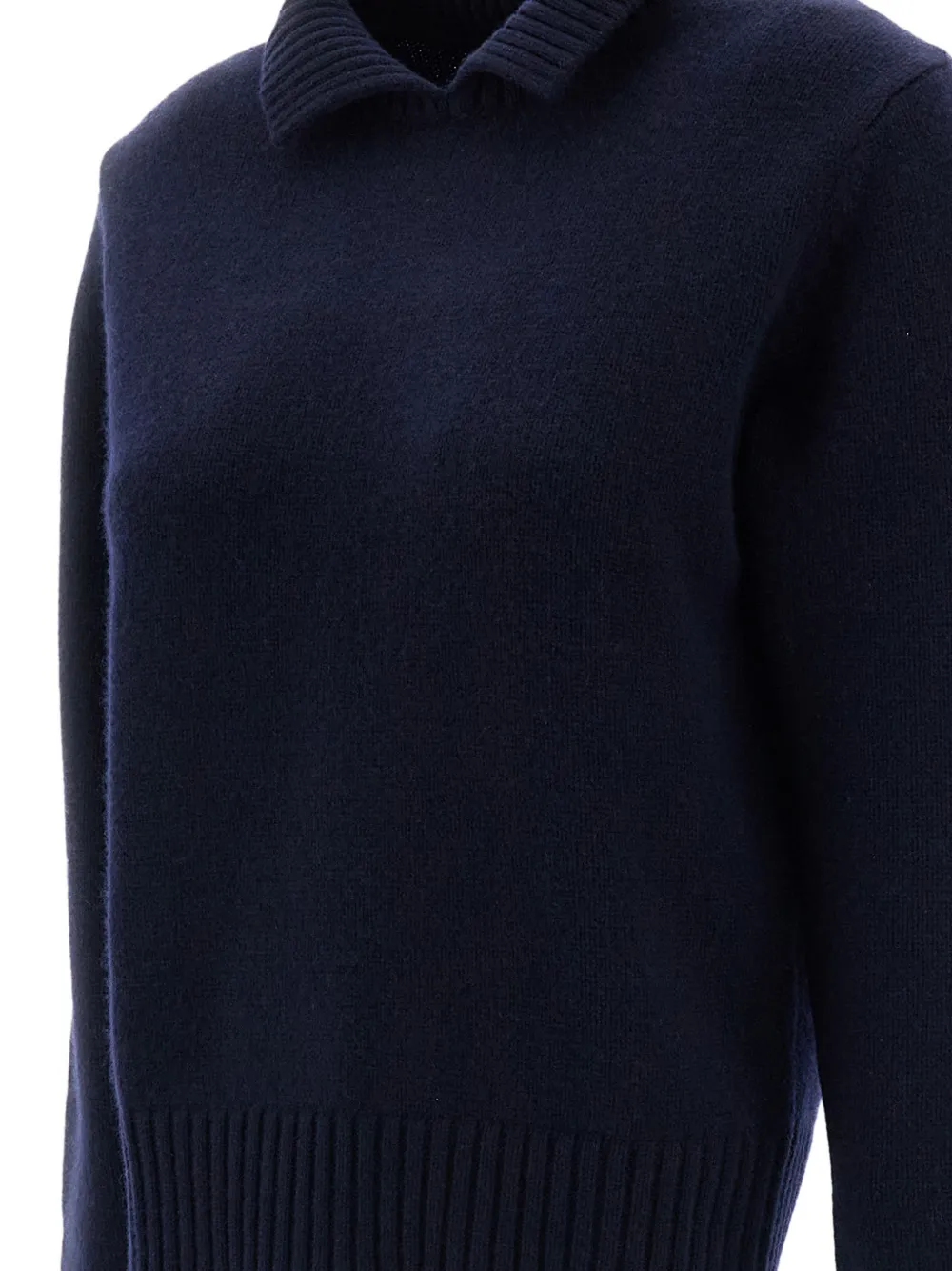 extreme cashmere Jo collared cashmere sweater Blauw