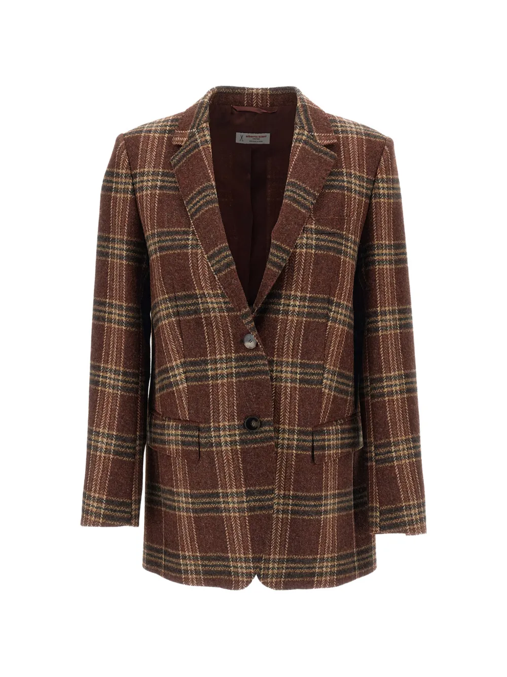 Alberto Biani check-pattern wool blazer