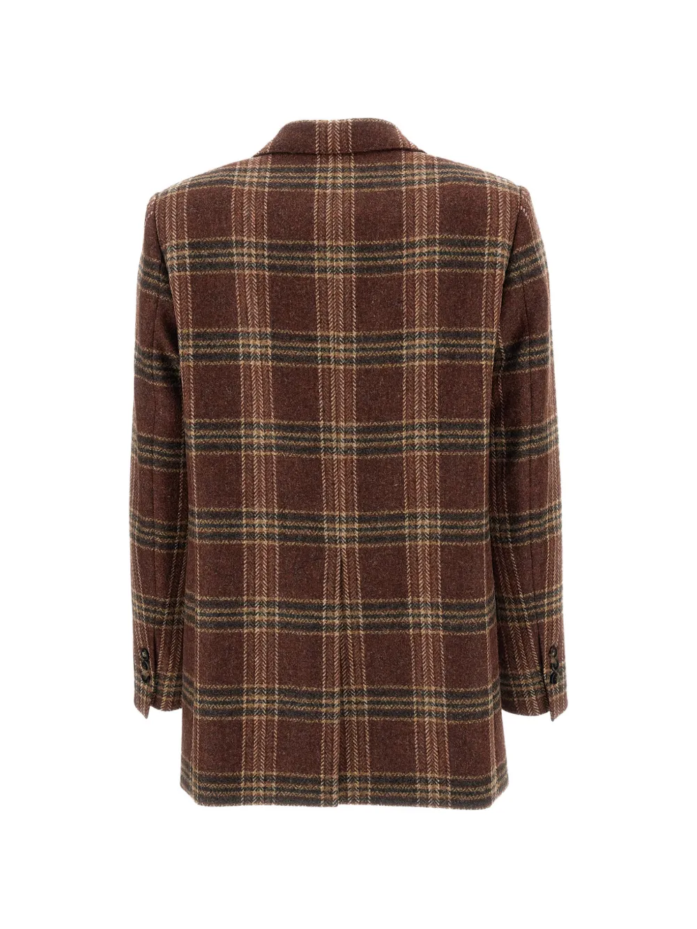 Alberto Biani Geruite blazer Bruin