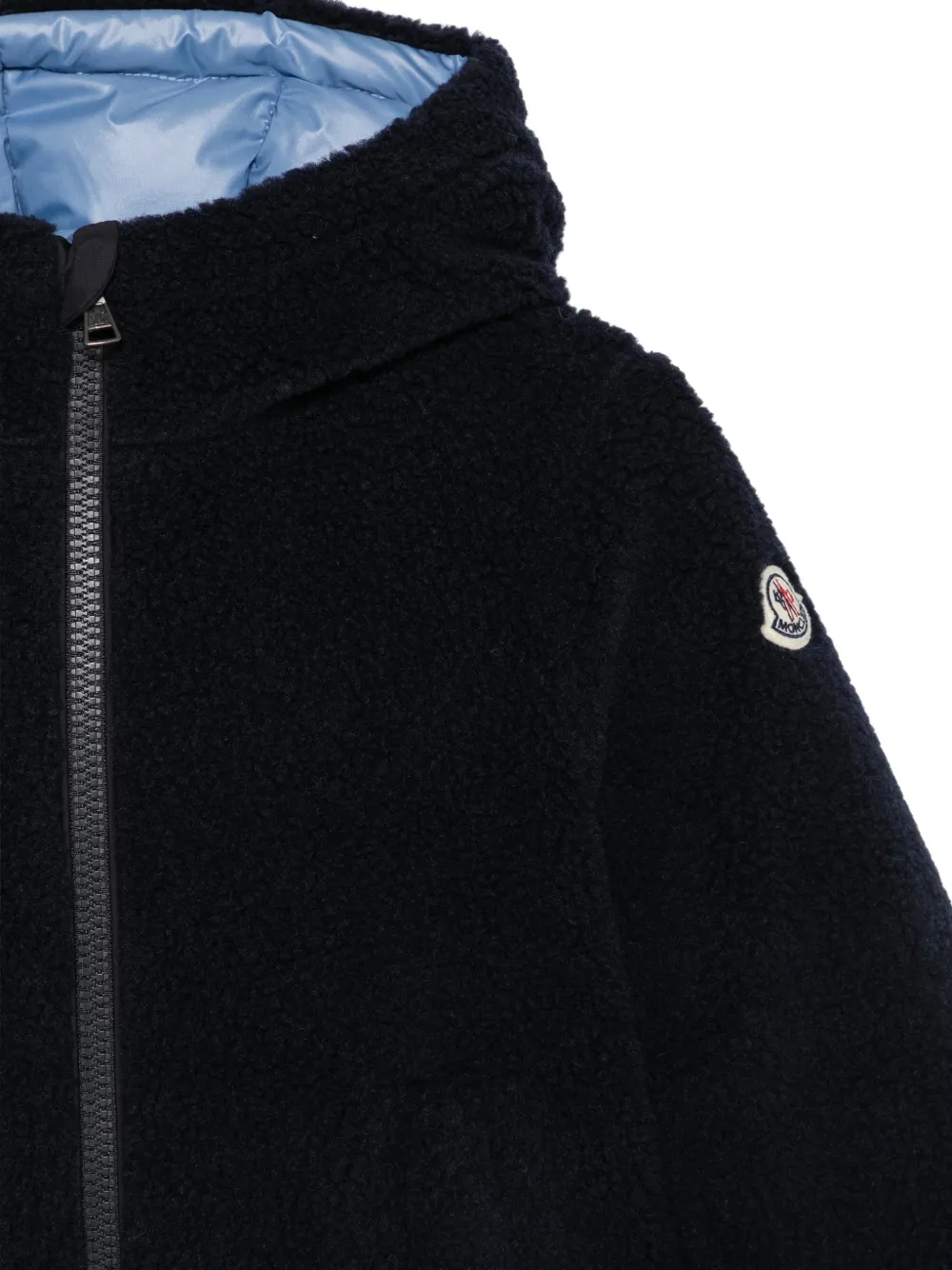 Moncler Enfant Fleece jack Blauw