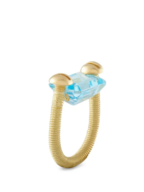 LB Exclusive topaz coiled ring