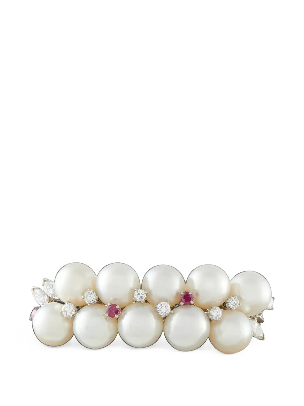 LB Exclusive multi-stone pearl brooch - Argento