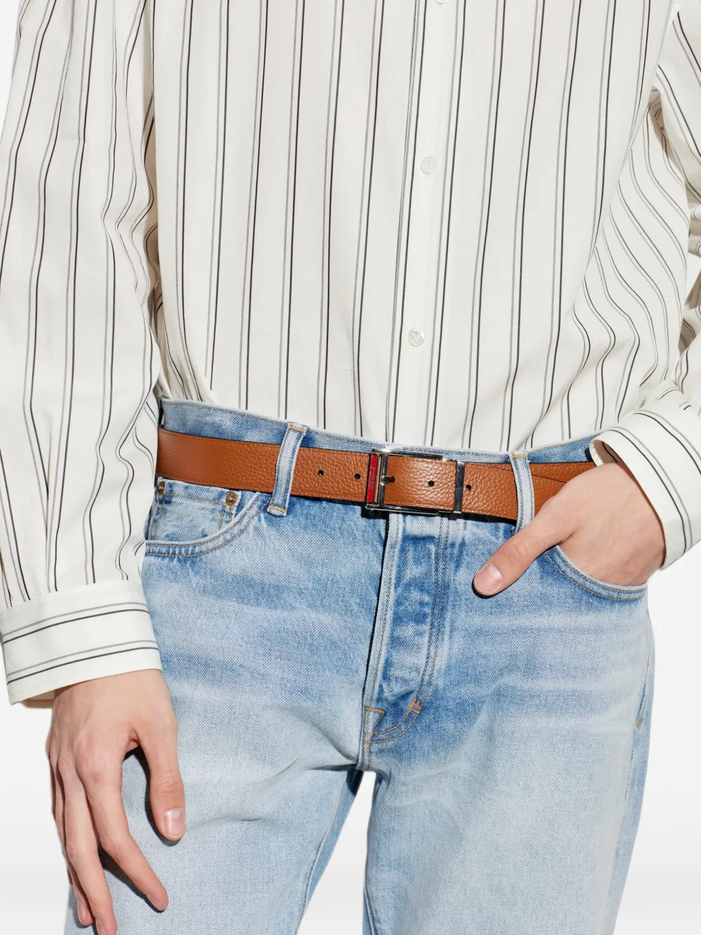 Ferragamo Verstelbare riem Bruin