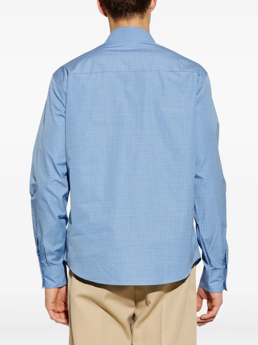 Ferragamo Overhemd met -monogram Blauw