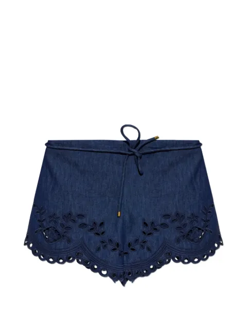 ZIMMERMANN broderie-anglaise scalloped-hem shorts
