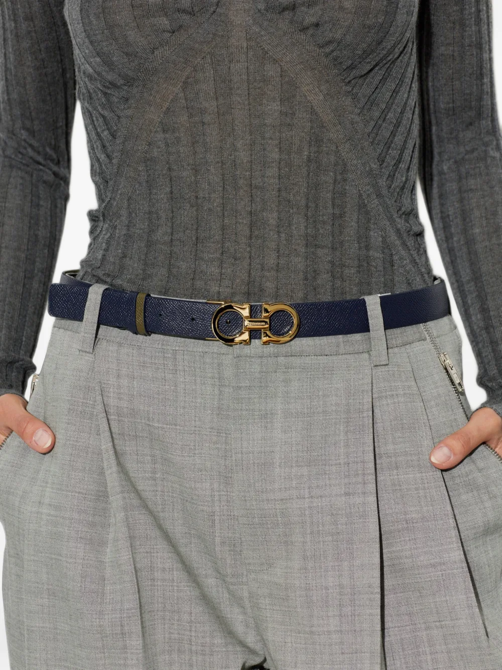 Ferragamo Verstelbare riem Groen