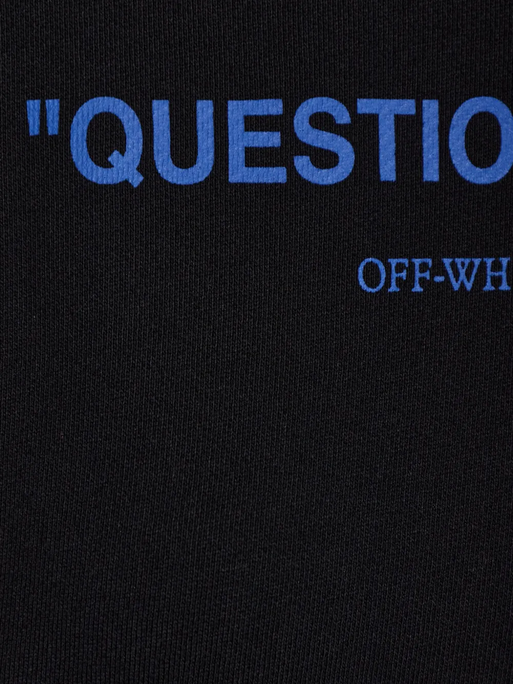 Off-White slogan-print hoodie Zwart