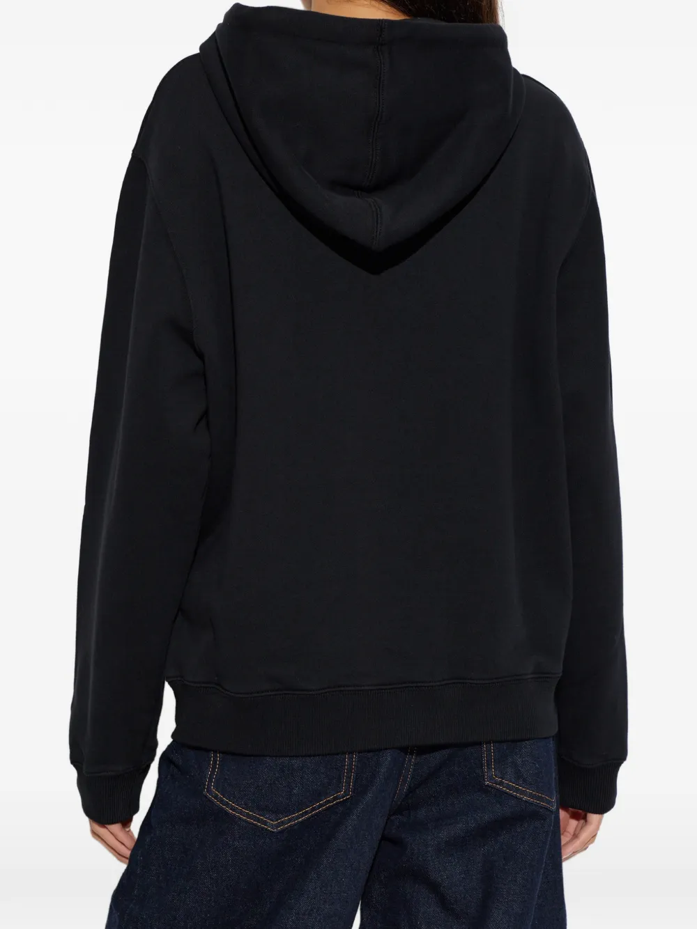 Off-White slogan-print hoodie Zwart