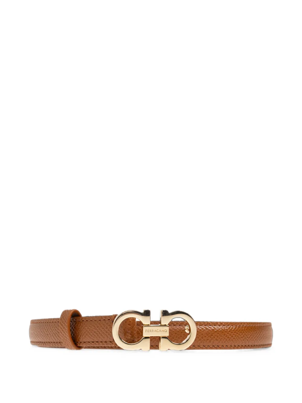 Ferragamo Gancini fixed belt - Brown