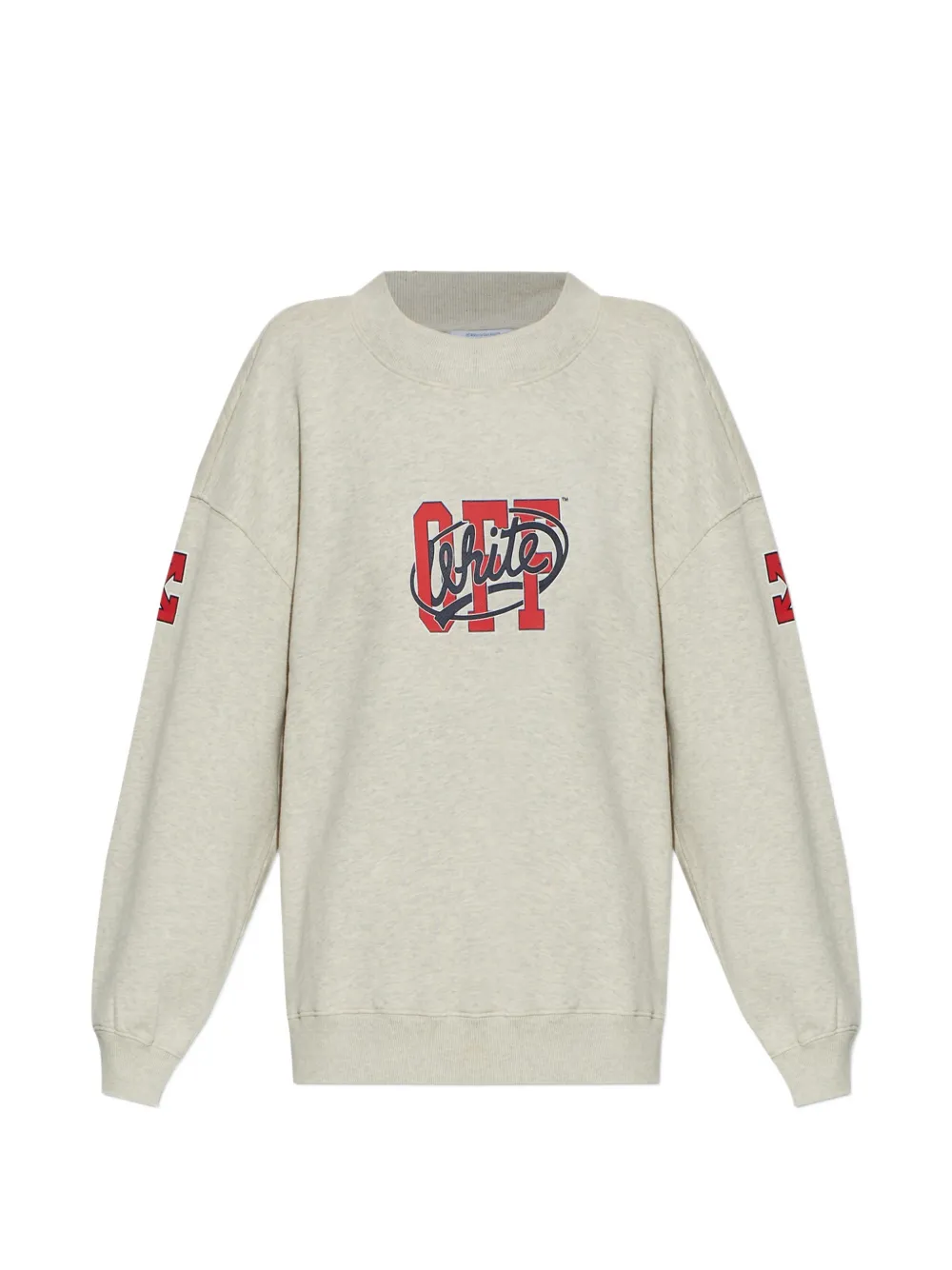 Off-White logo-print sweatshirt - Toni neutri