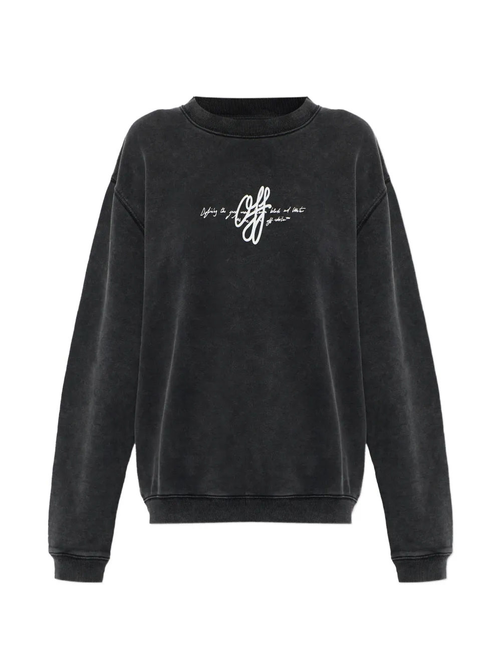 Off-White logo-print sweatshirt - Nero