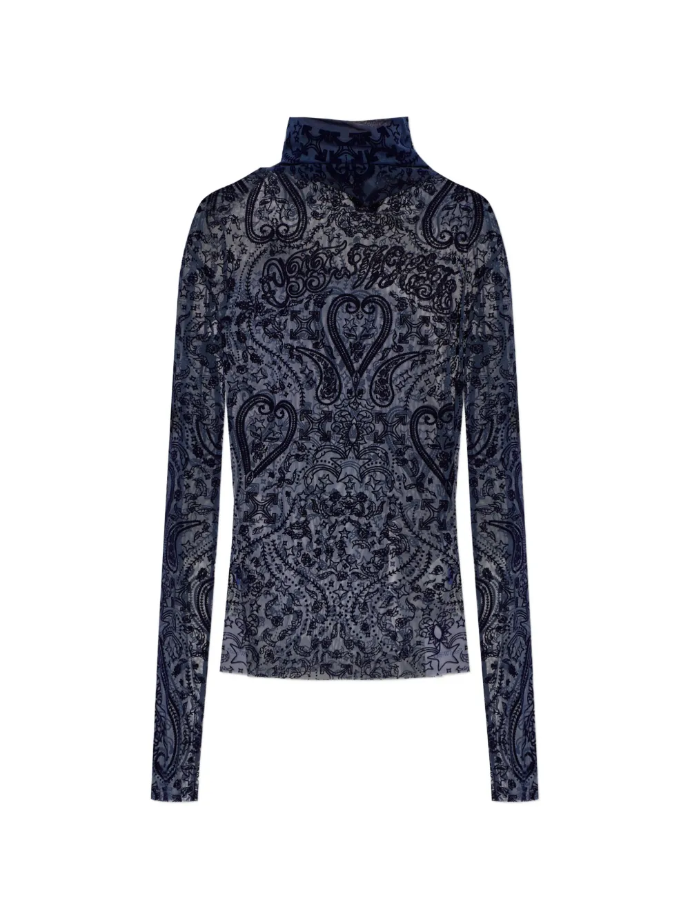 Off-White paisley-pattern top - Blu