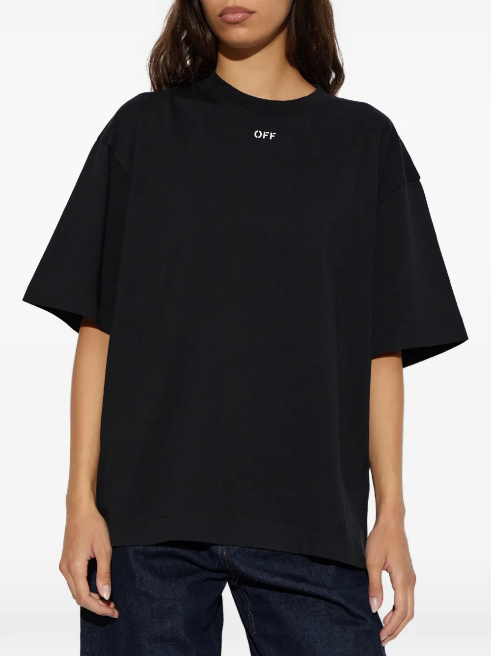 Off-White T-shirt met Arrows-patroon en logoprint Zwart