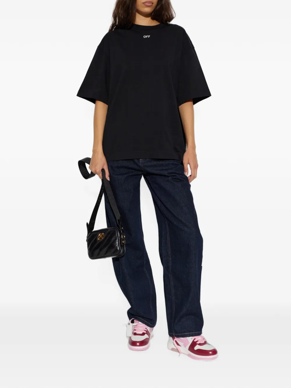 Off-White T-shirt met Arrows-patroon en logoprint Zwart