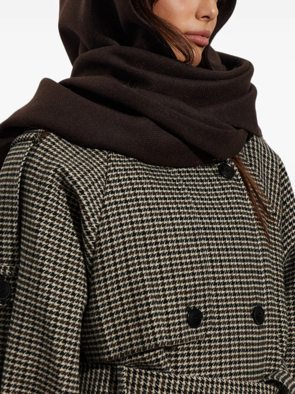Gestuz Gzvenja hooded scarf Bruin
