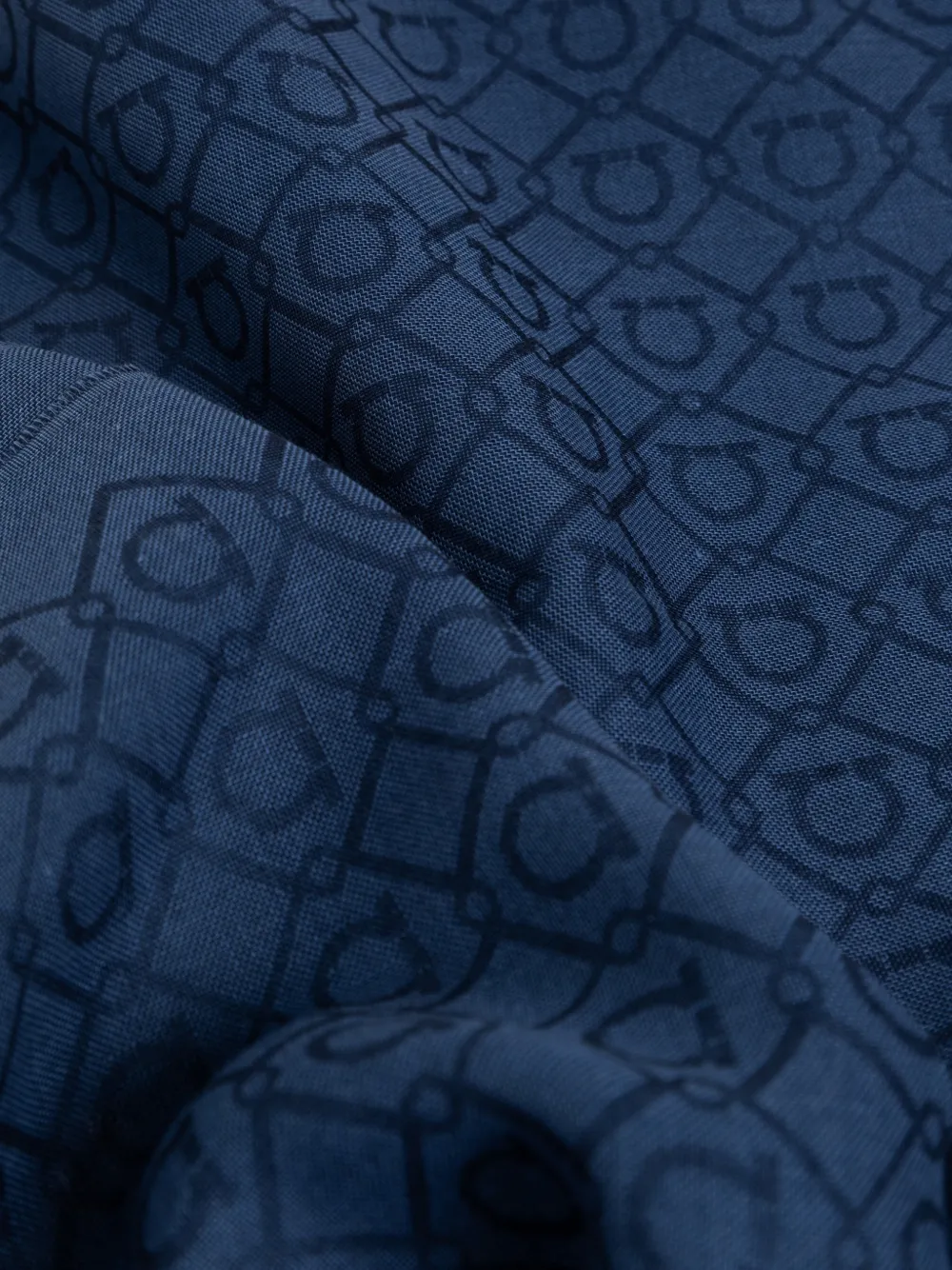 Ferragamo Saal verfraaid met logo Blauw