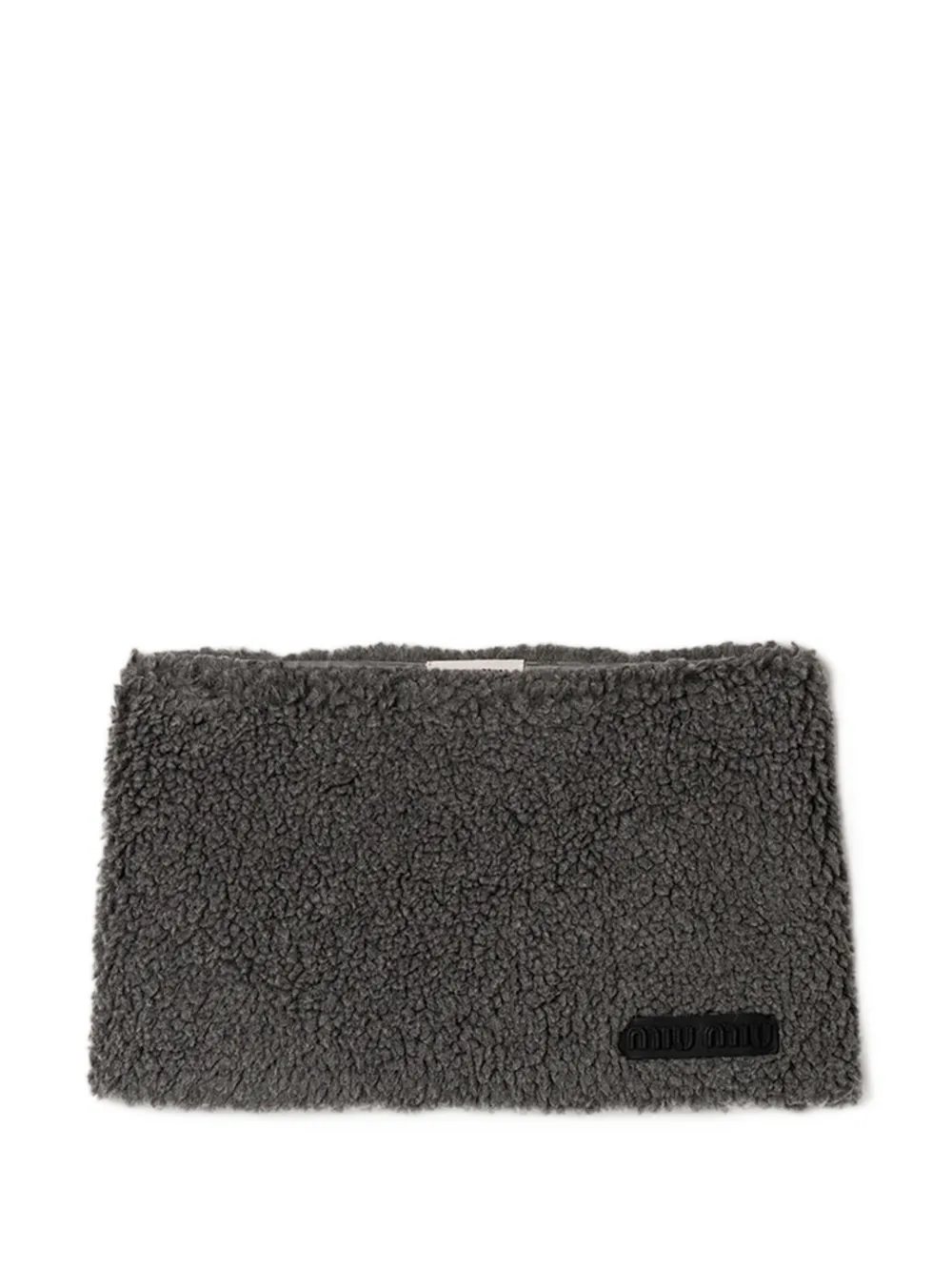Miu Miu Fleece miniskirt - Grigio