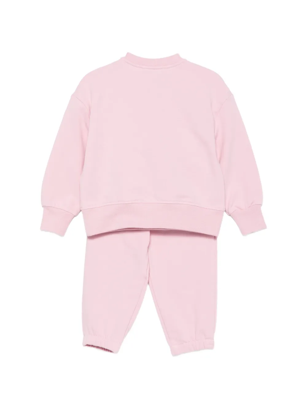 MSGM Kids logo-print cotton tracksuit Roze