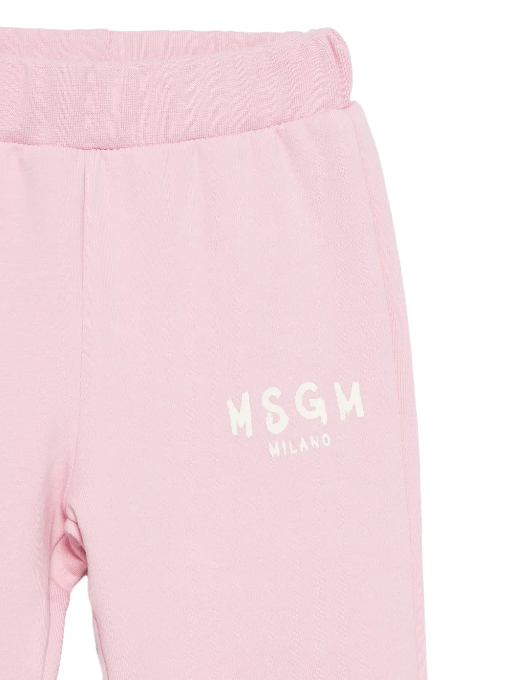 MSGM Kids logo-print cotton tracksuit Roze