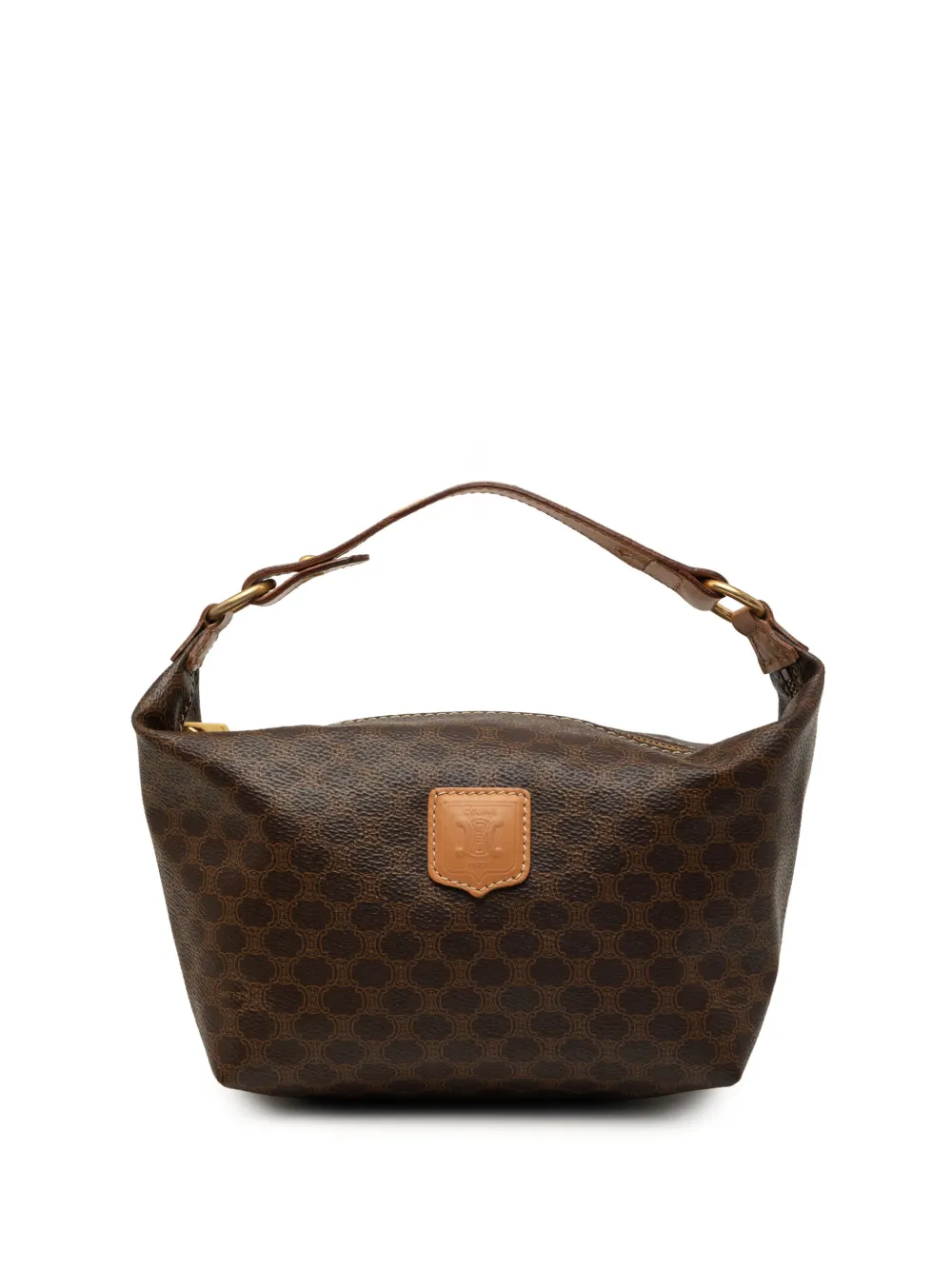 Celine Pre-Owned 2015 Macadam Coated Canvas handbag - Marrone