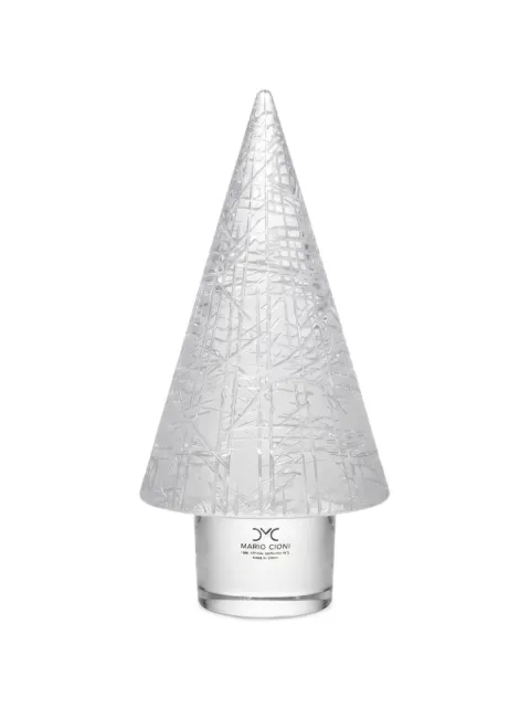 Mario Cioni & C engraved crystal Christmas tree