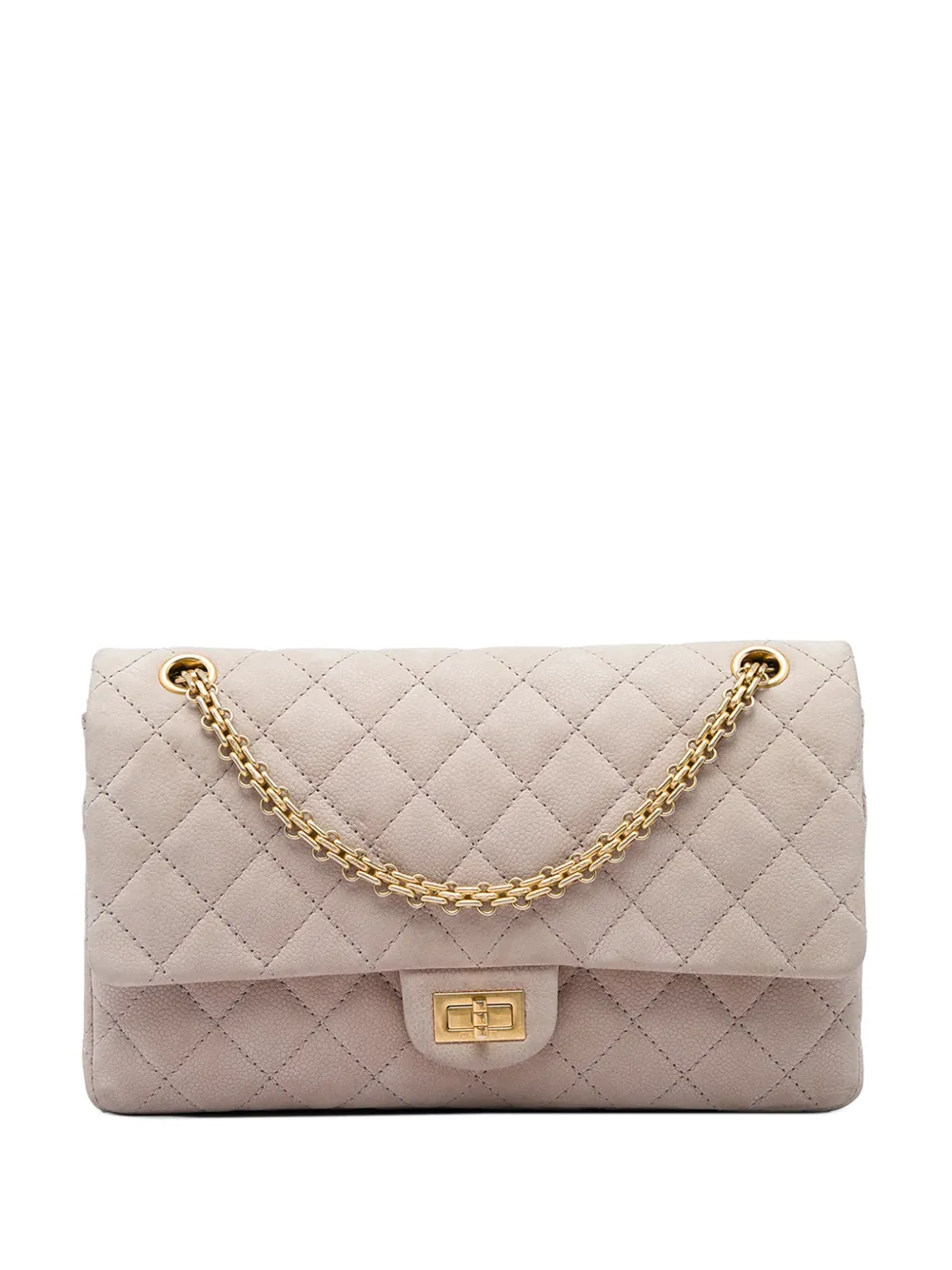 CHANEL Pre-Owned 2012-2013 Quilted Caviar Reissue 2.55 Double Flap 226 shoulder bag - Marrone