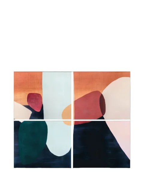 L'OCA NERA abstract-print wall art set (set of four)
