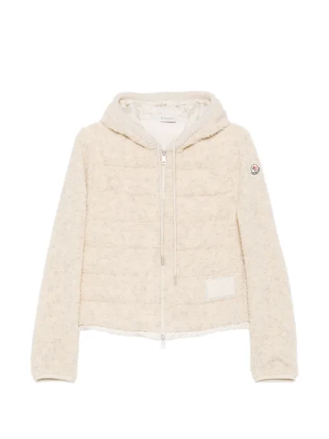 Moncler quilted fleece-texture puffer jacket