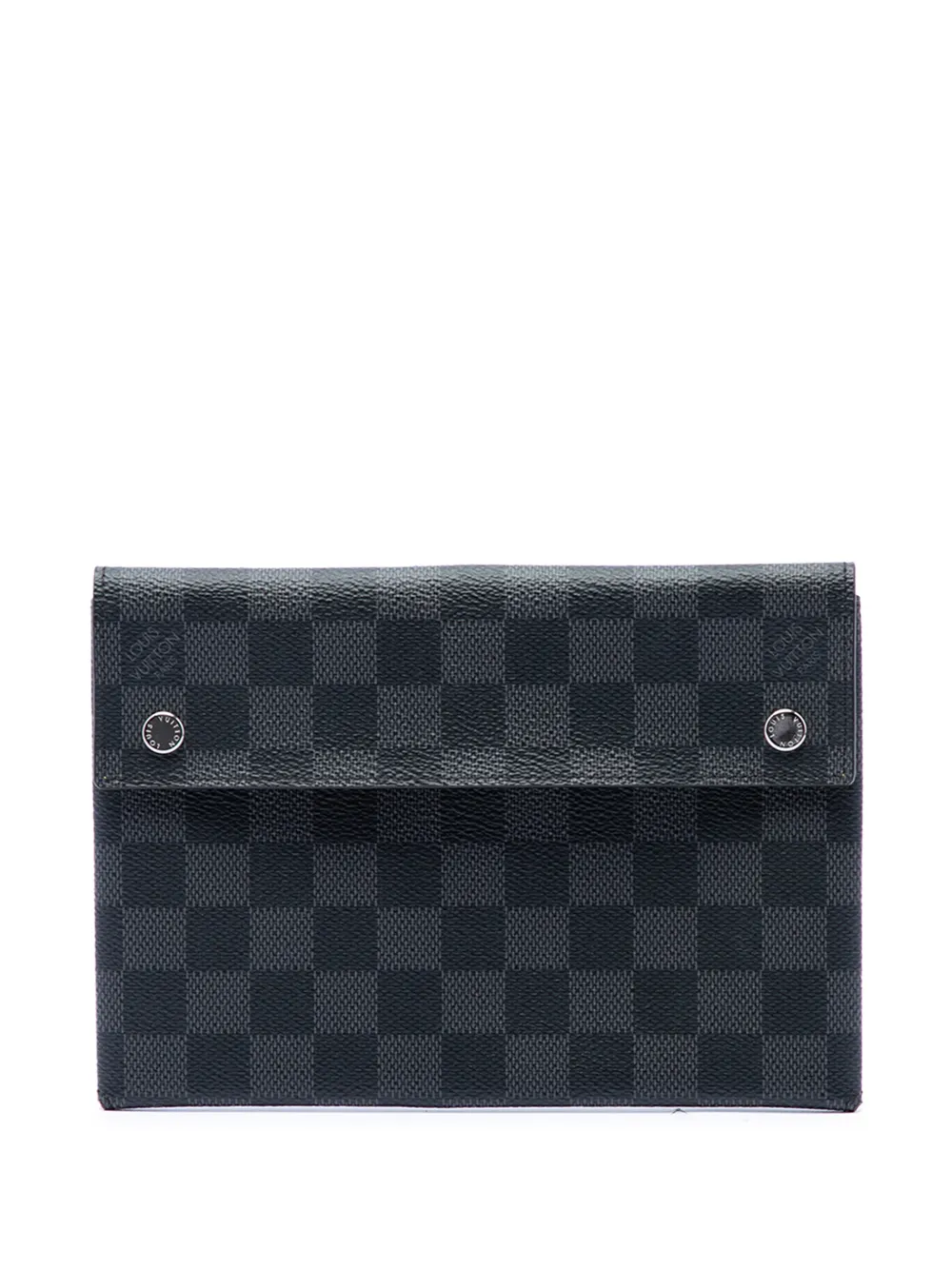 Louis Vuitton Pre-Owned 2019 Damier Graphite Alpha Pochette MM clutch bag - Black