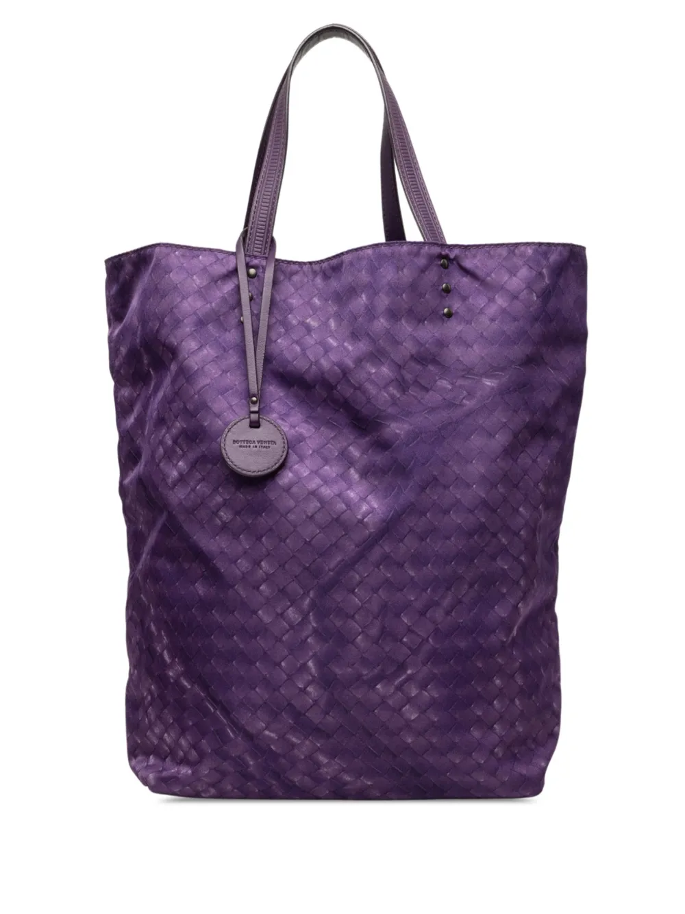 Bottega Veneta Pre-Owned 2012-2026 Nylon Intrecciolusion Vertical tote bag - Viola
