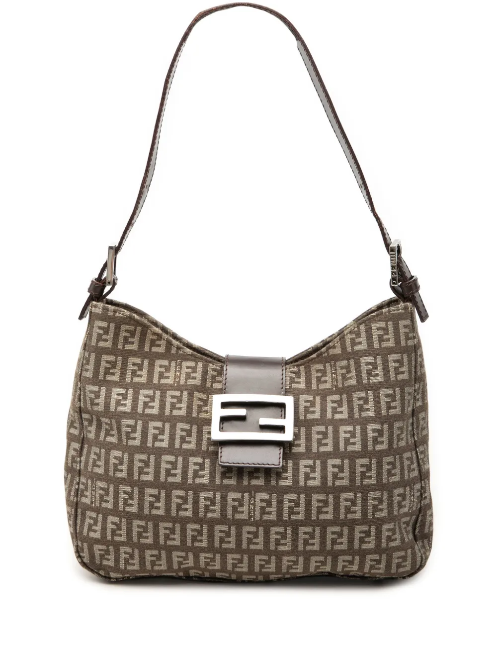 Fendi Pre-Owned 2000-2010 Zucchino Canvas shoulder bag - Marrone