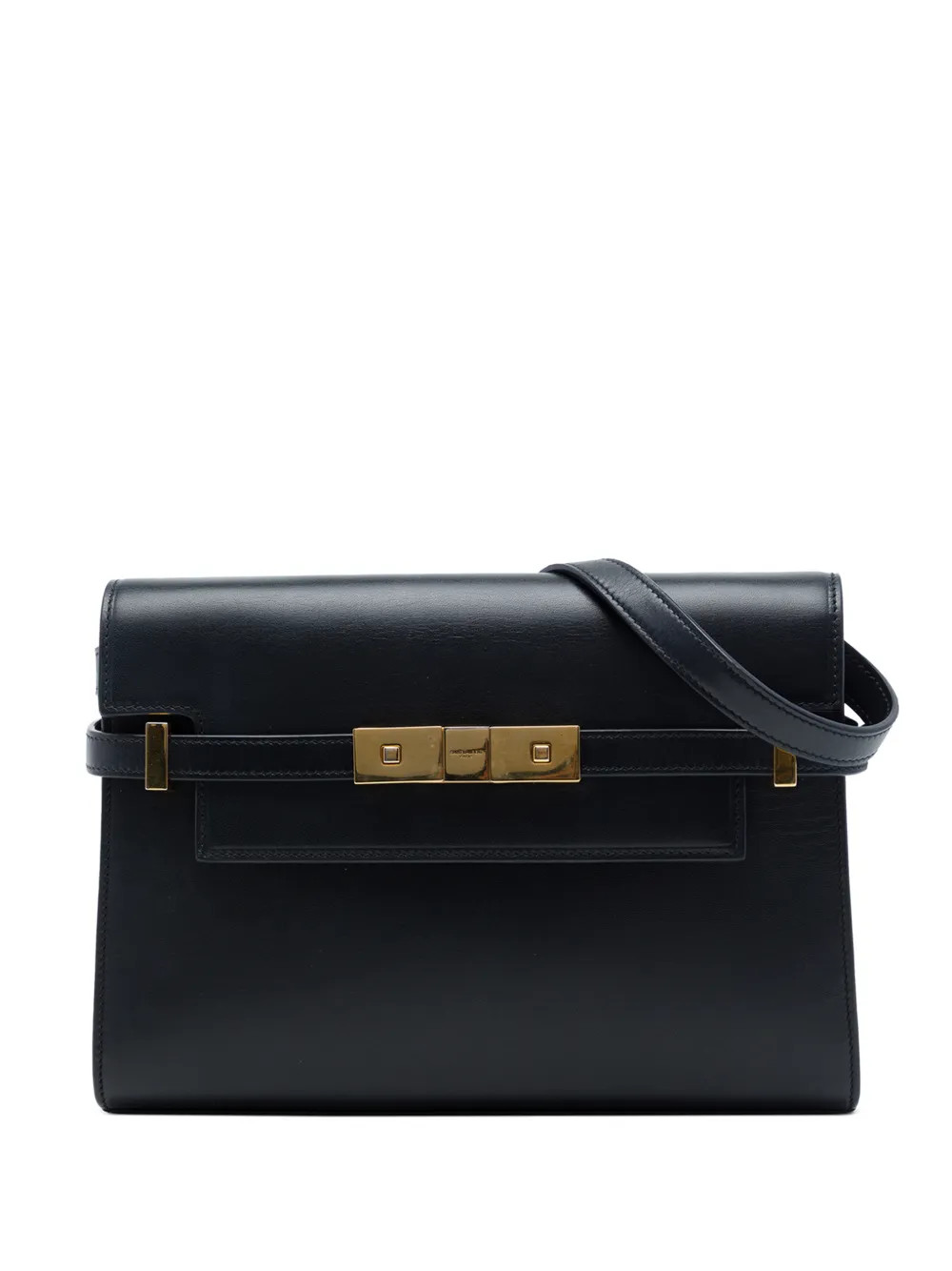 Saint Laurent Pre-Owned 2021 kleine Manhattan Schultertasche - Schwarz