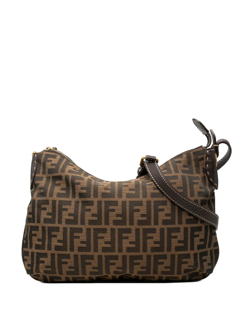 Fendi Pre-Owned 2000-2010 Zucca Canvas crossbody bag - Marrone