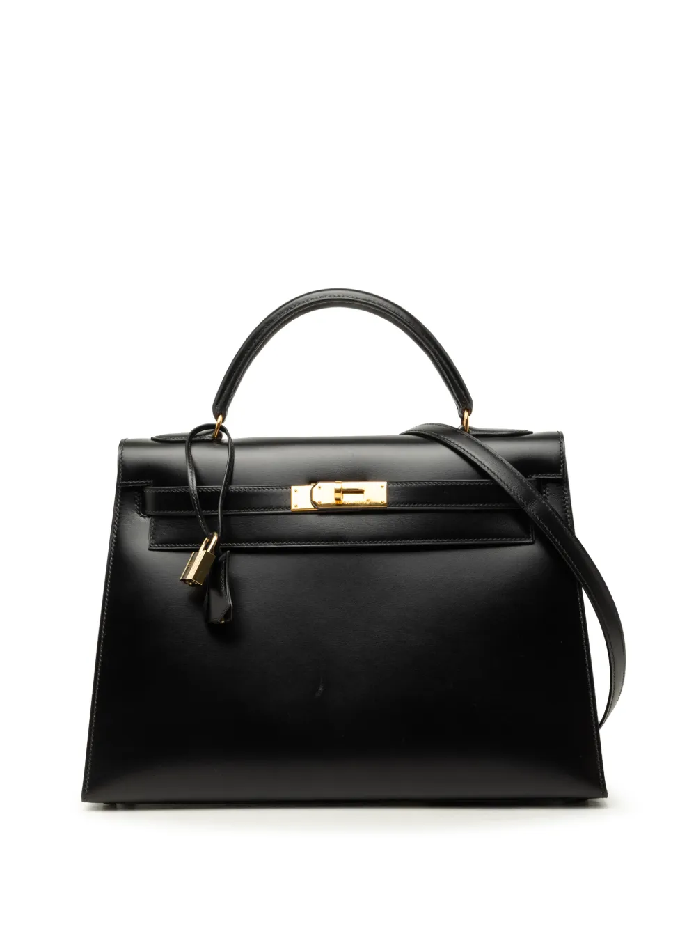 Hermès Pre-Owned 1991 Box Calf Kelly Sellier 32 satchel - Nero