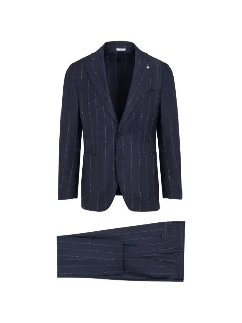 Manuel Ritz pinstripe-pattern single-breasted suit