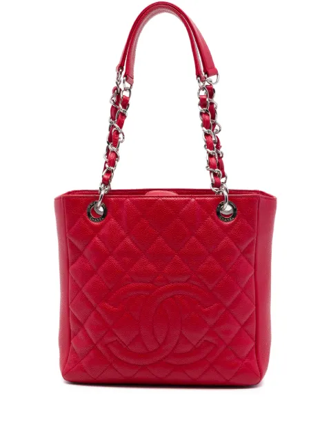 CHANEL Pre-Owned 2013-2014 Caviar Petite Shopping tote bag