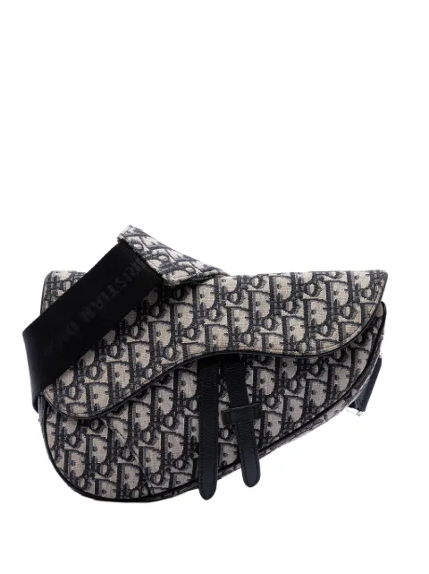 Christian Dior Pre-Owned 2020 Oblique Canvas Saddle crossbody bag
