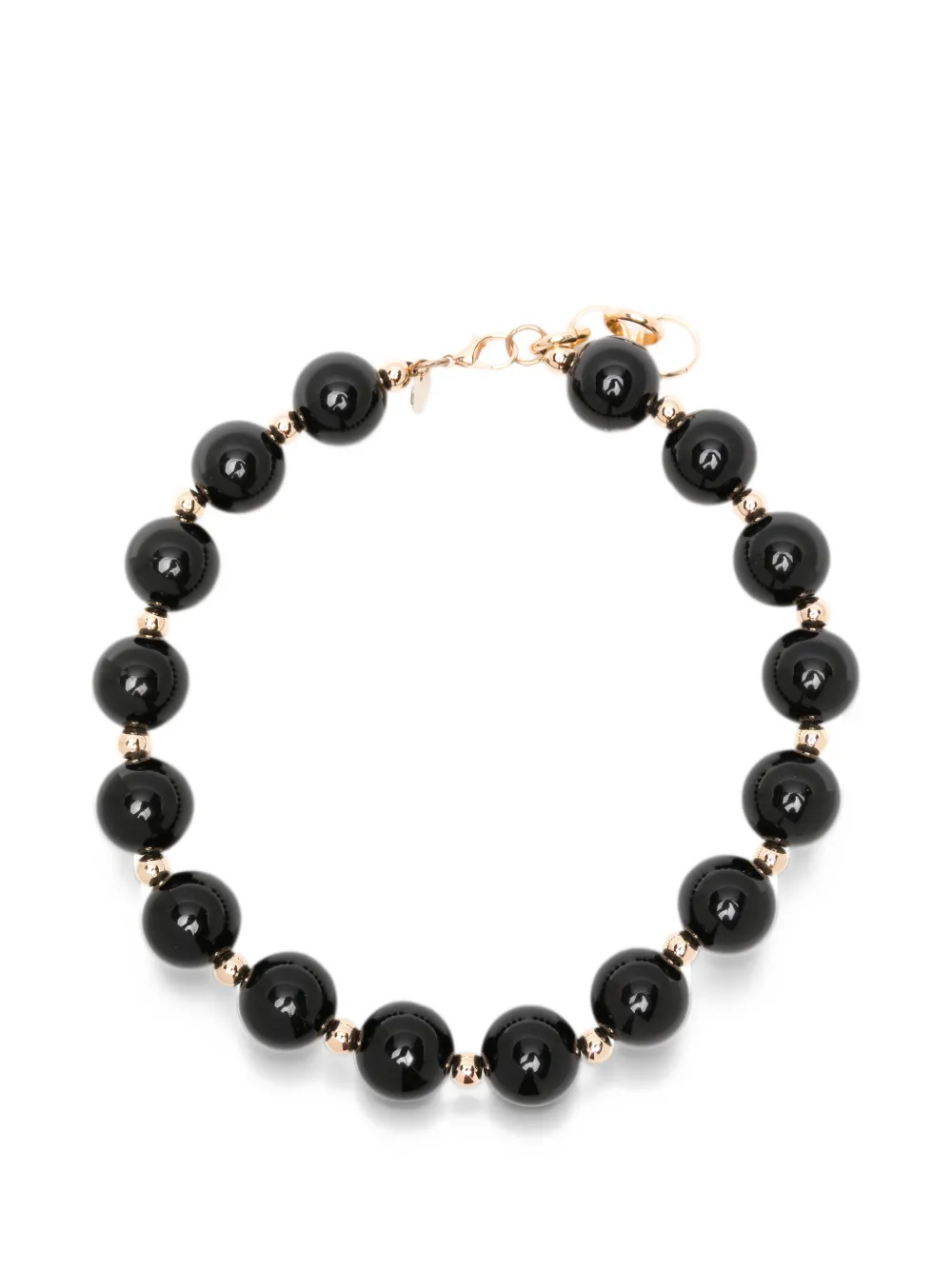 alessandro enriquez bead-embellished necklace - Nero