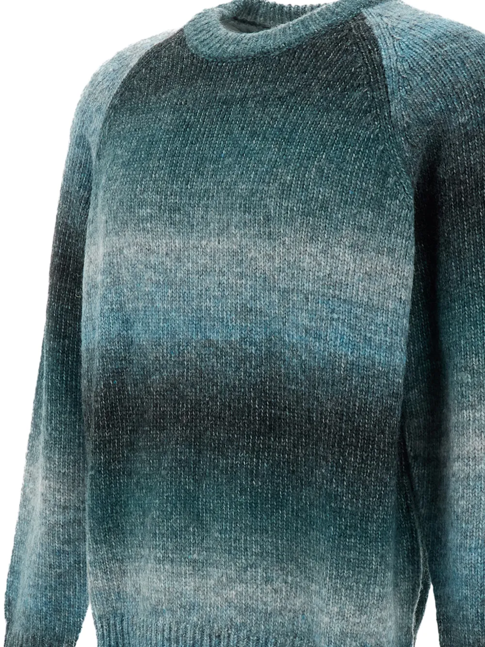 Les Deux gradient-effect raglan-sleeve sweater Blauw