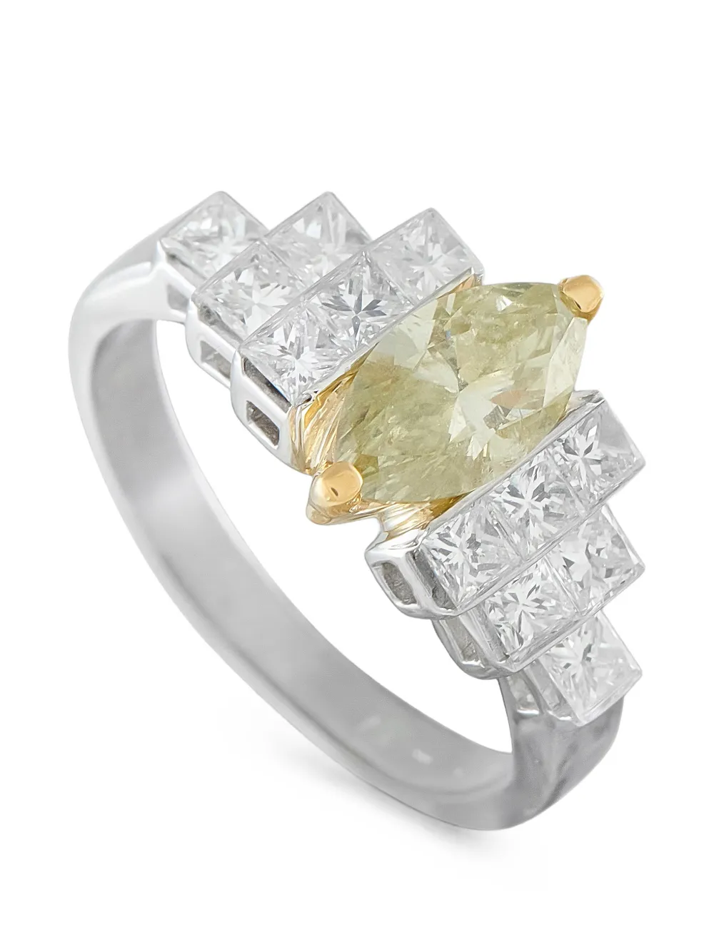 LB Exclusive marquise-cut diamond ring - Argento