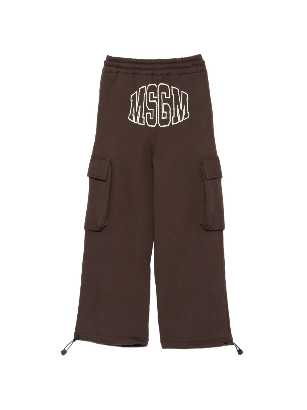 MSGM Kids logo-print cargo pants Bruin