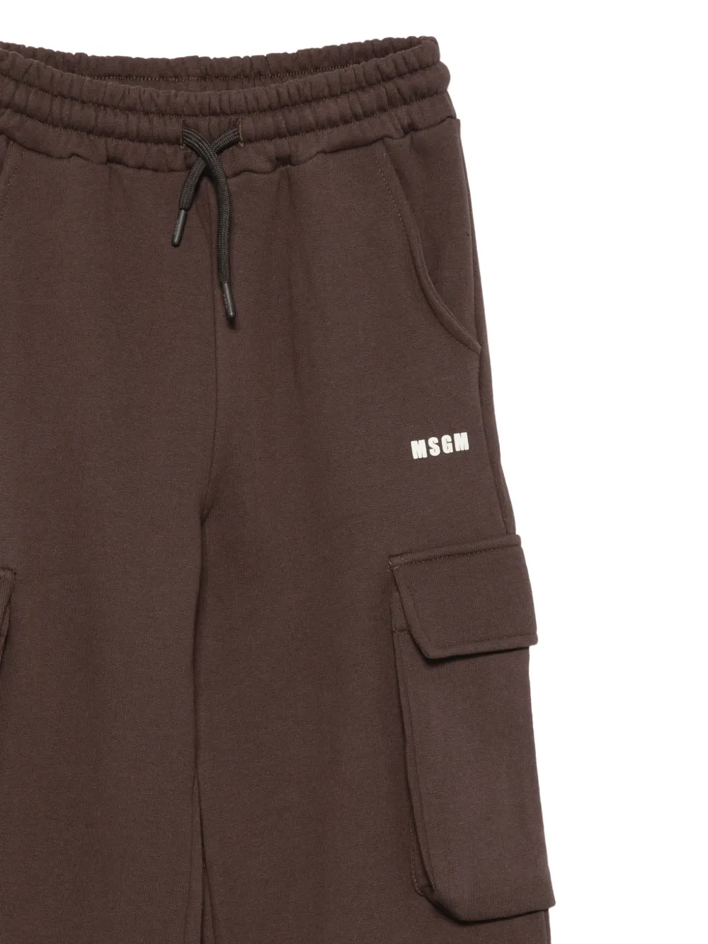 MSGM Kids logo-print cargo pants Bruin