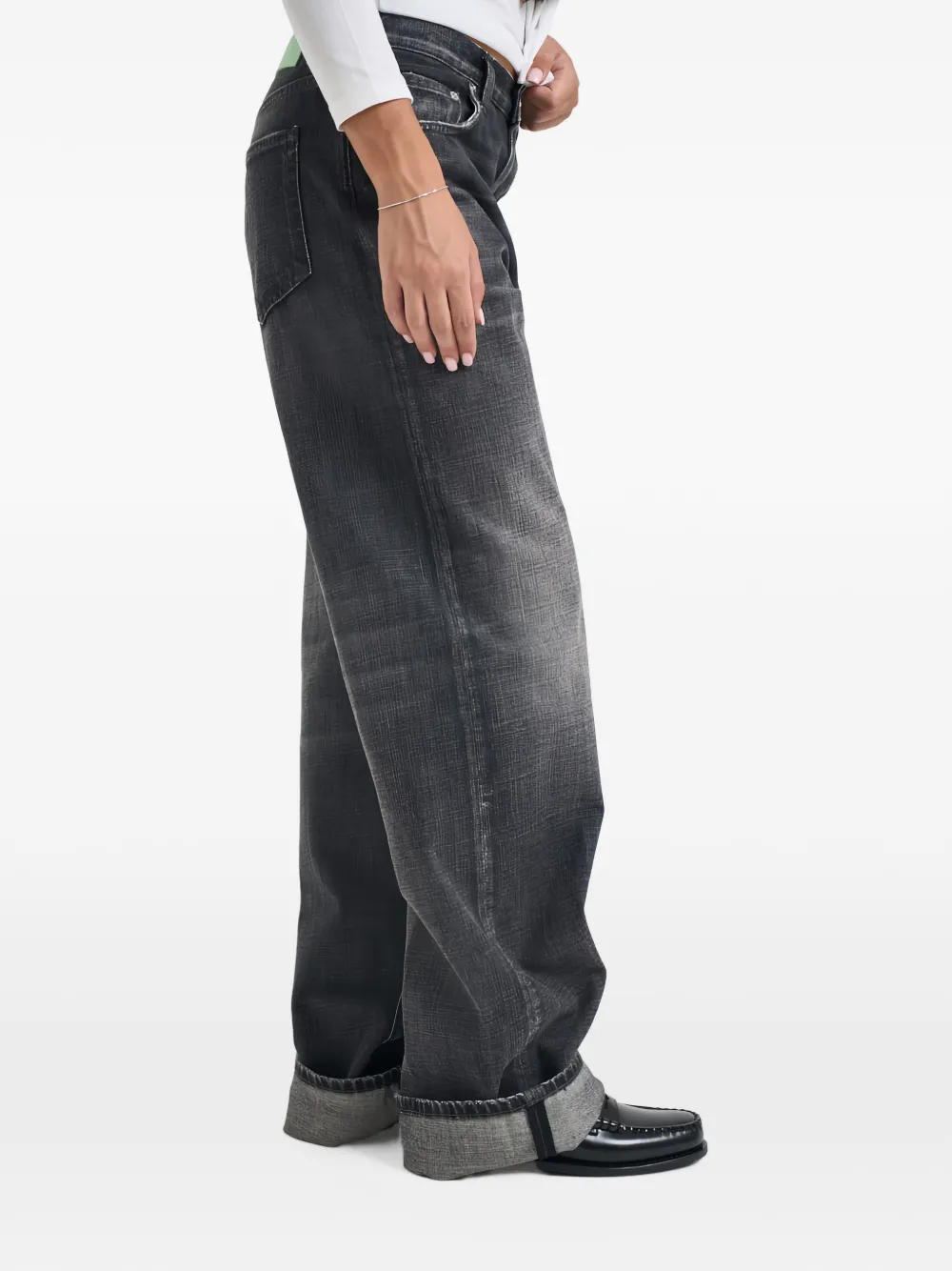 Haikure Bonnie faded-effect jeans Grijs