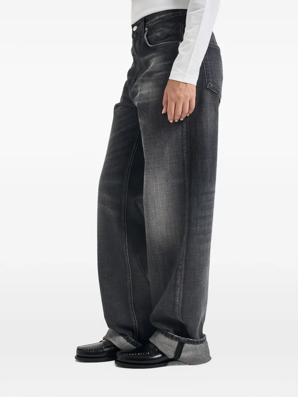 Haikure Bonnie faded-effect jeans Grijs