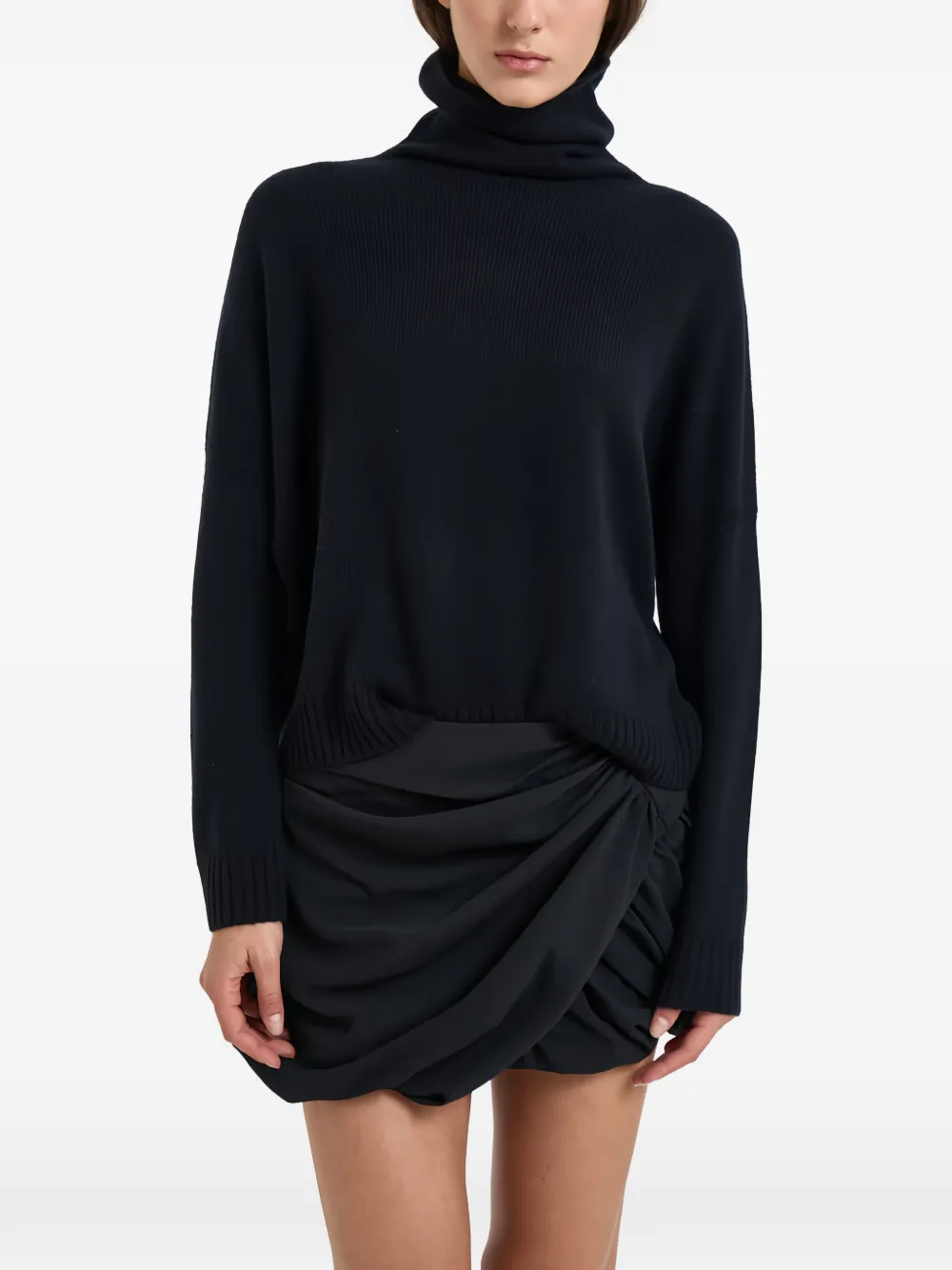 kujten Tila roll-neck drop-shoulder sweater - Noir kujten Tila roll-neck drop-shoulder sweater - Noir